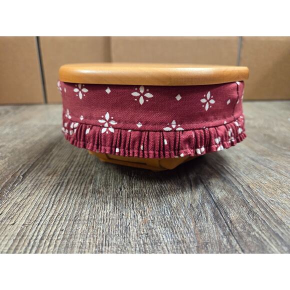 Longaberger 1998 6" Generation Basket Set Wood Lid Liner Protector - Picture 1 of 6